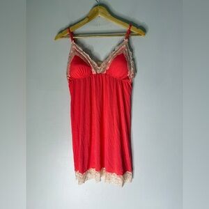 Victoria's Secret Baby Doll Nightgown Chemise Size L Pink